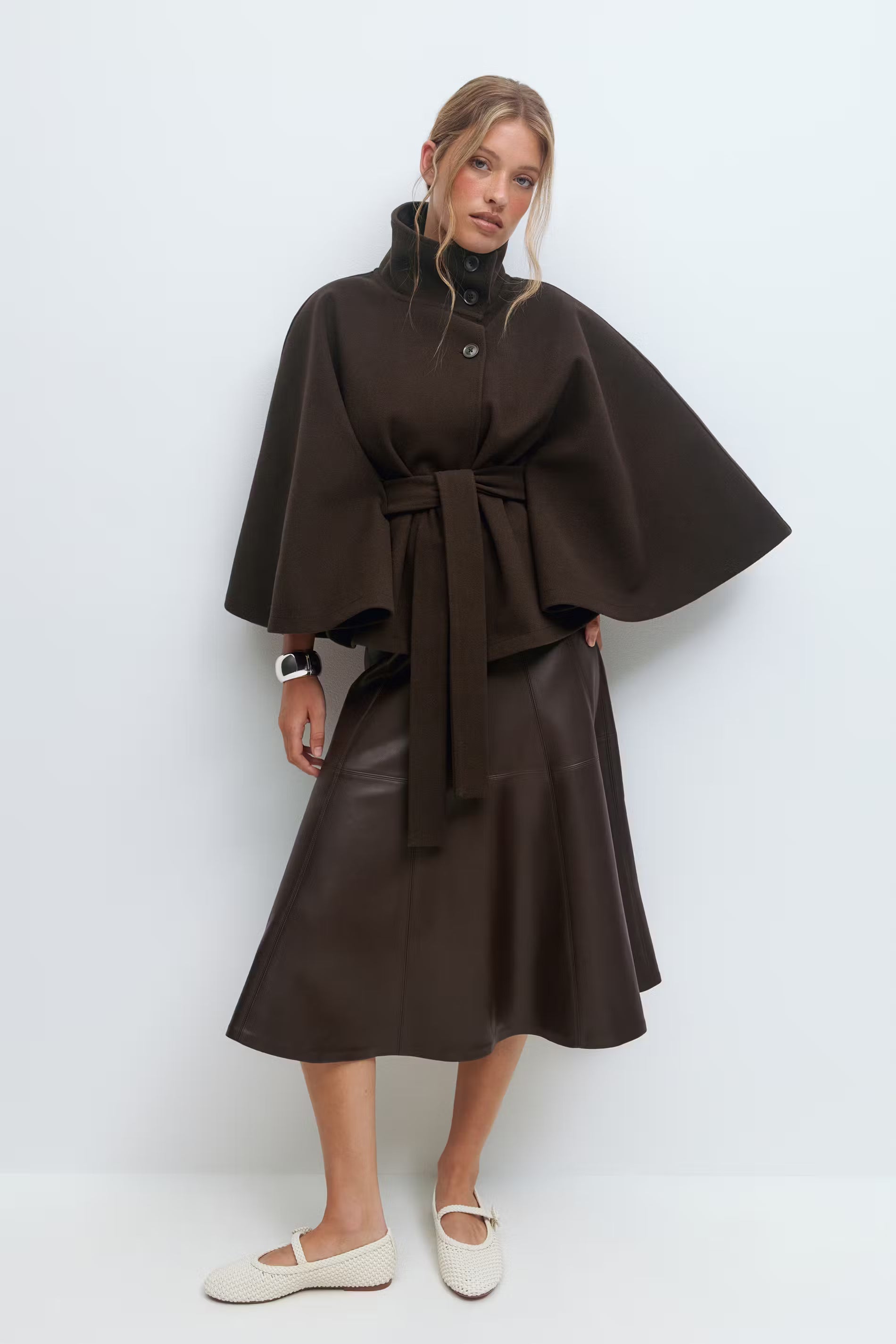 Madeleine™| Belt Cape Jacket
