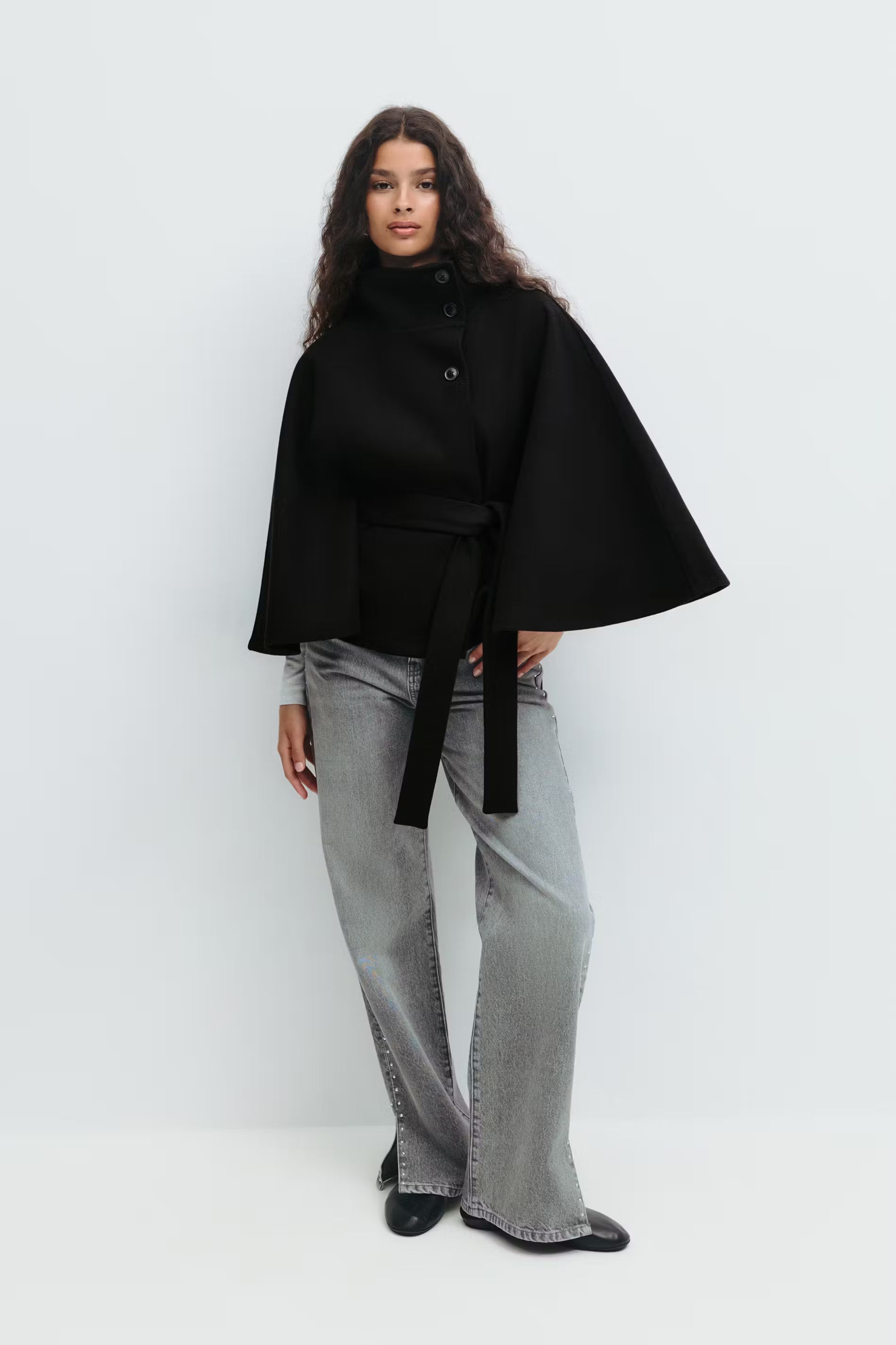 Madeleine™| Belt Cape Jacket