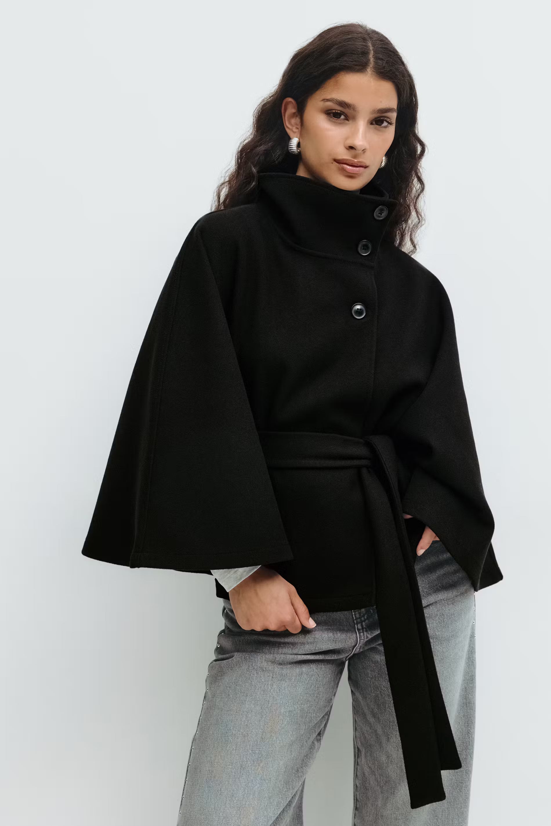 Madeleine™| Belt Cape Jacket