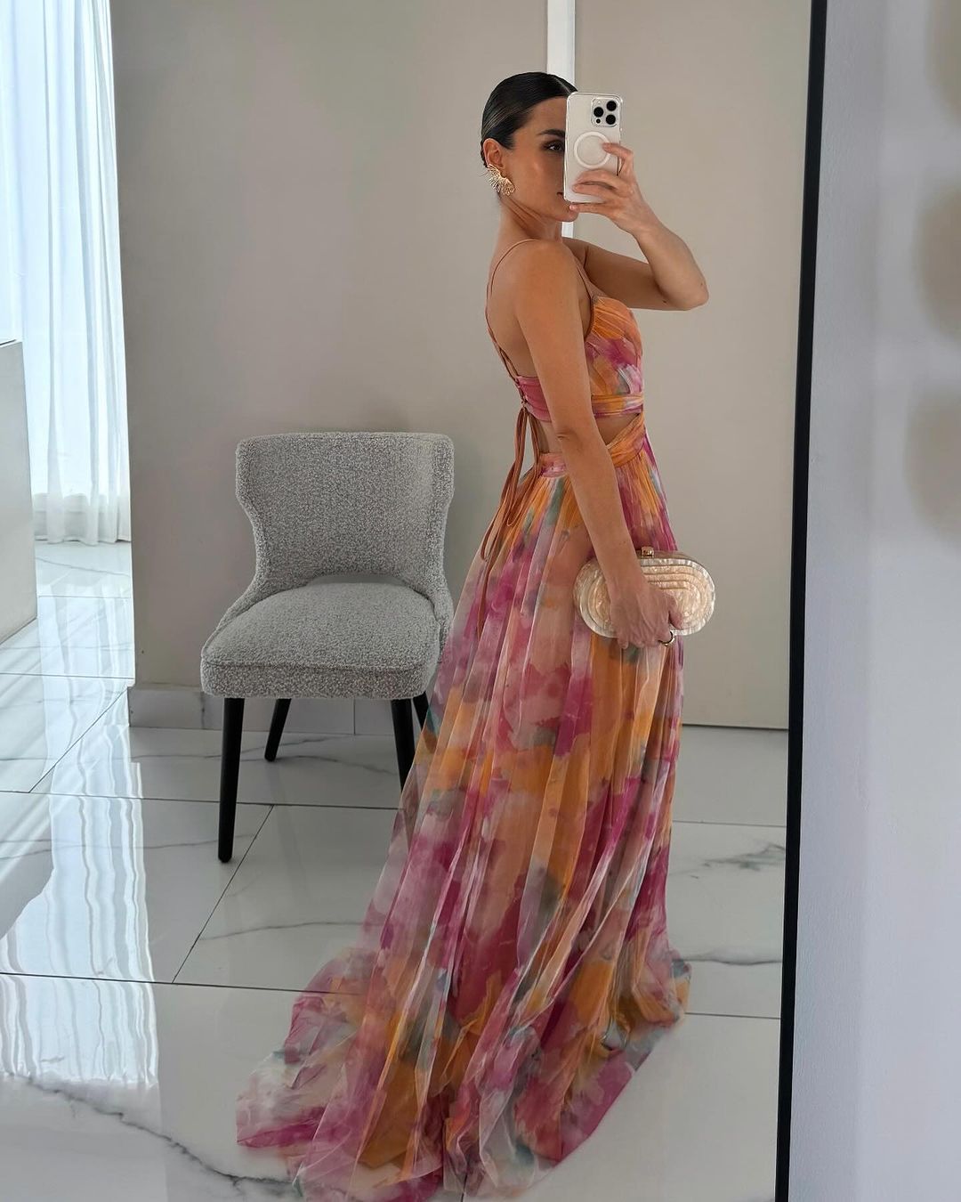 Vaëlia™ | Beautiful floral print maxi dress