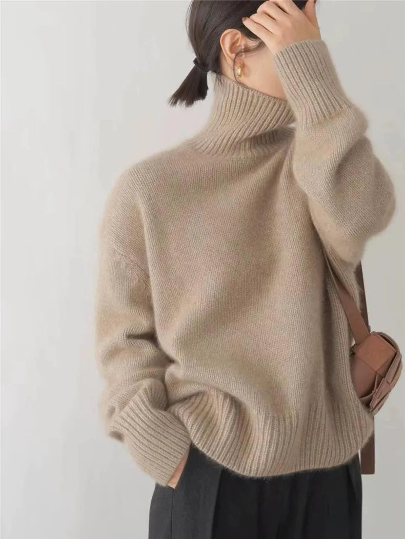 Amaravelle™ | Pull col roulé confortable et doux
