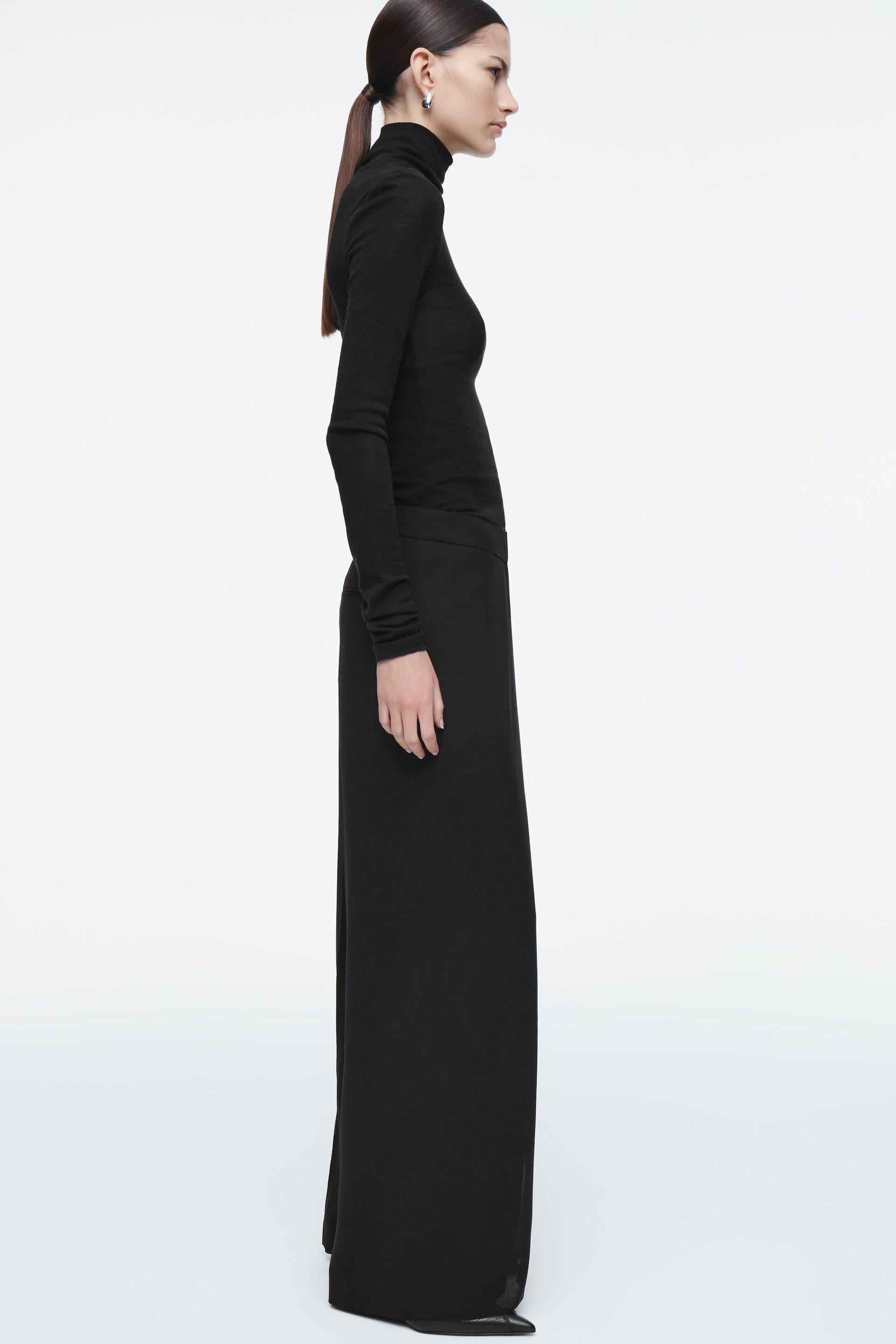 Pantalon droit cache-cœur classique