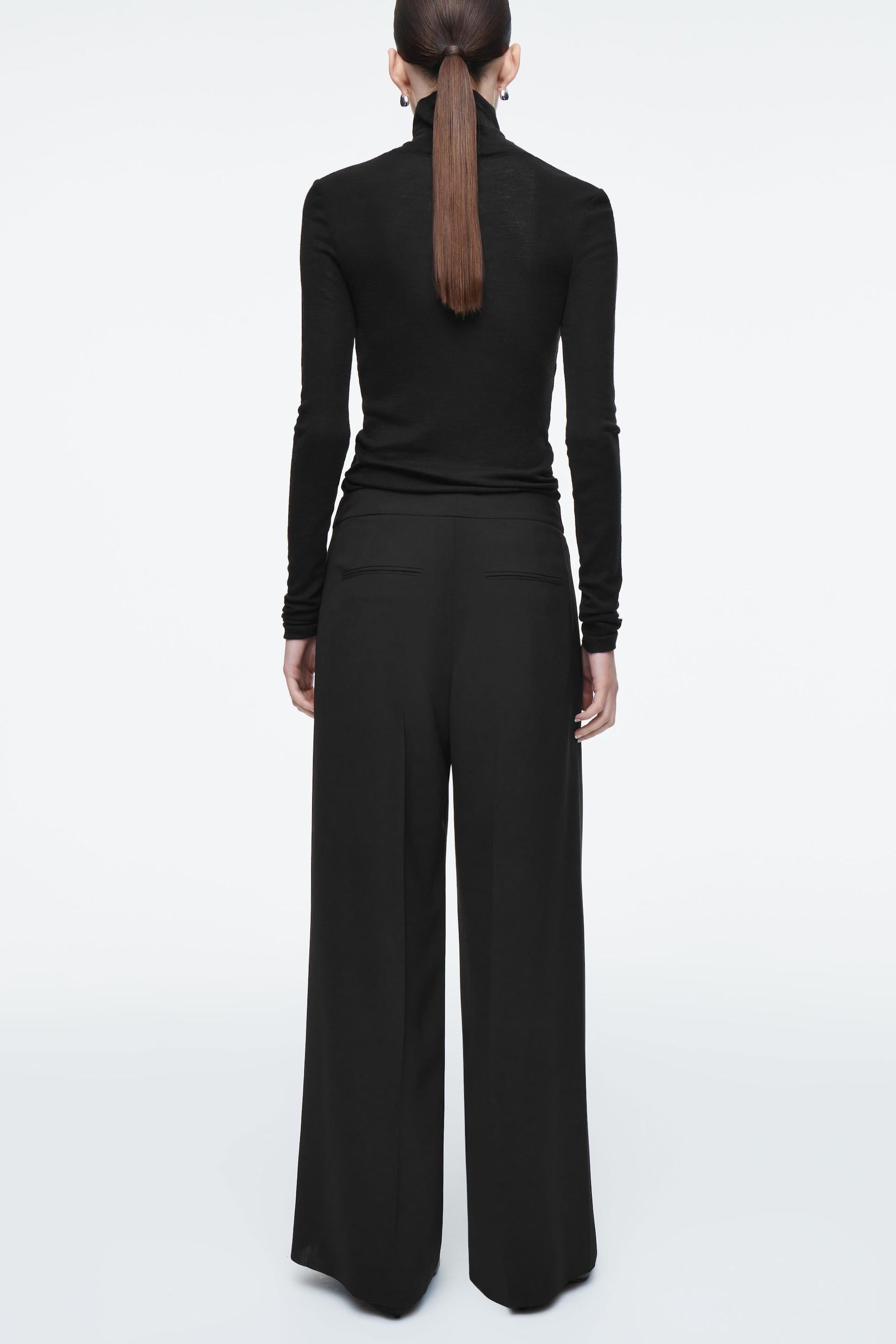 Pantalon droit cache-cœur classique