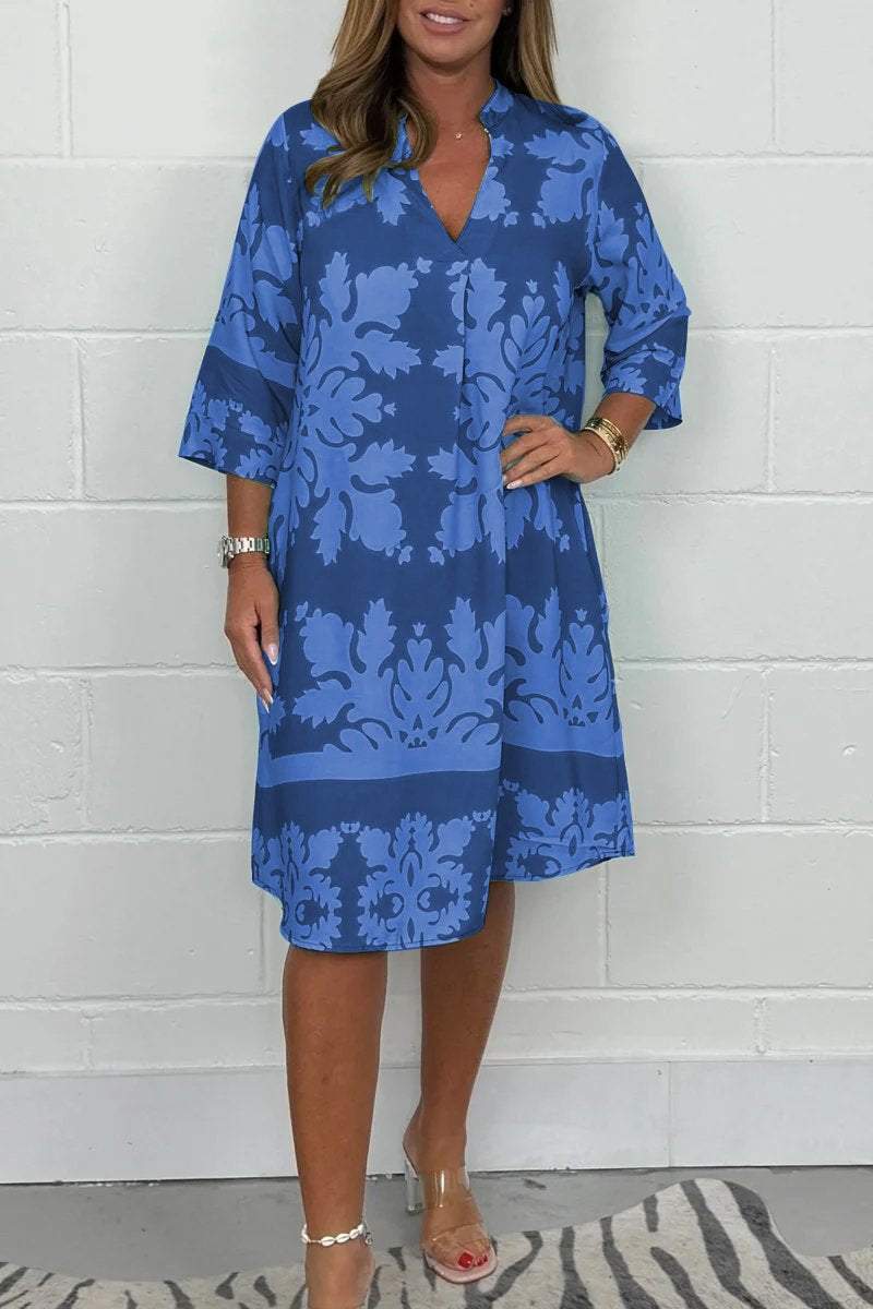 Céleste™ | Robe fluide à imprimé doux