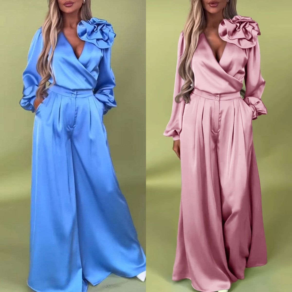 Ludovica™ | ELEGANT JUMPSUIT WITH FLOWER DETAIL