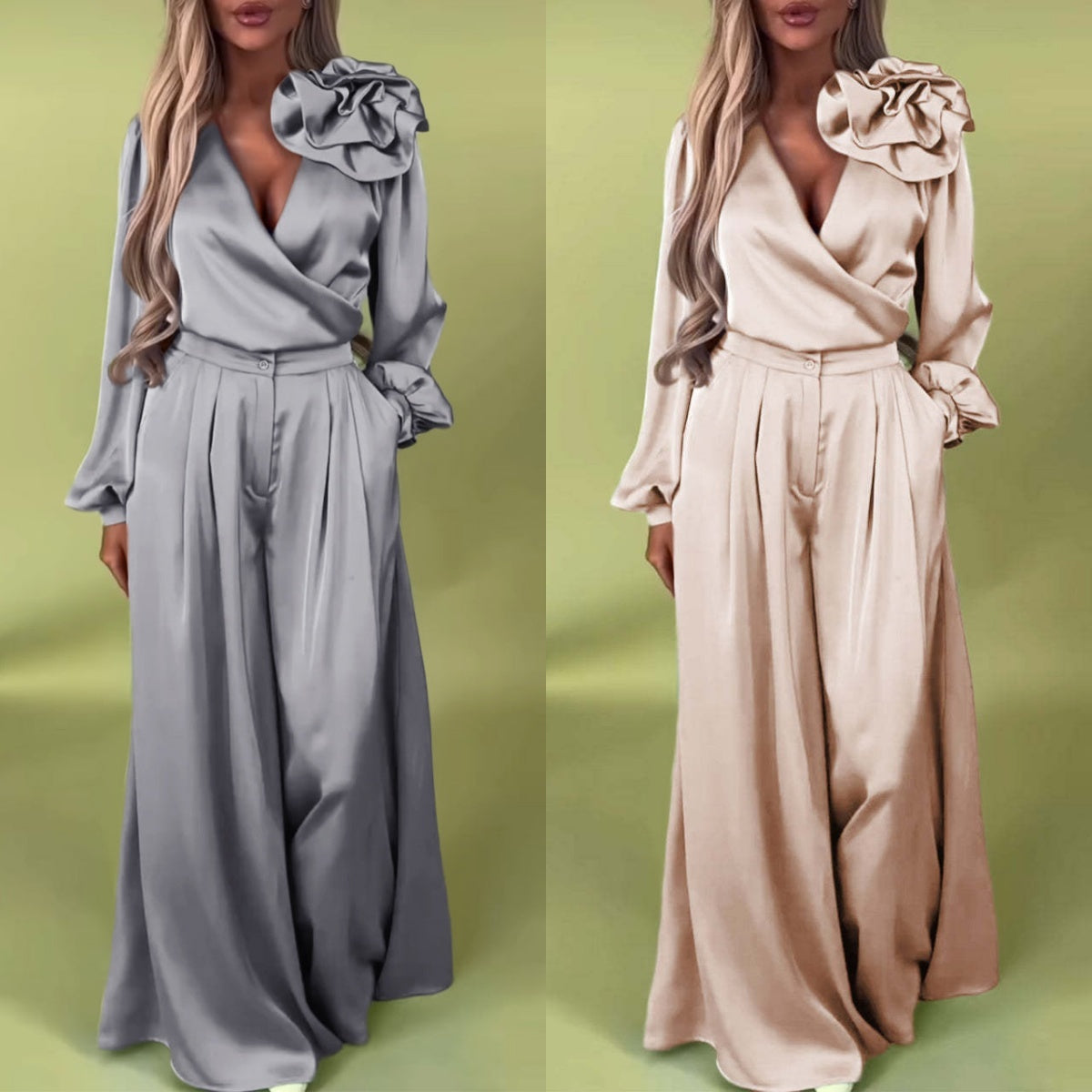 Ludovica™ | ELEGANT JUMPSUIT WITH FLOWER DETAIL