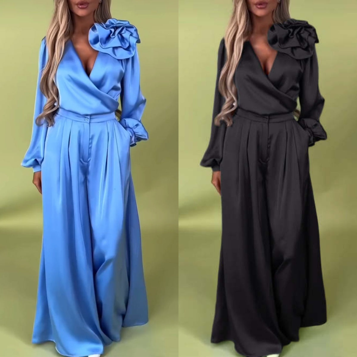 Ludovica™ | ELEGANT JUMPSUIT WITH FLOWER DETAIL