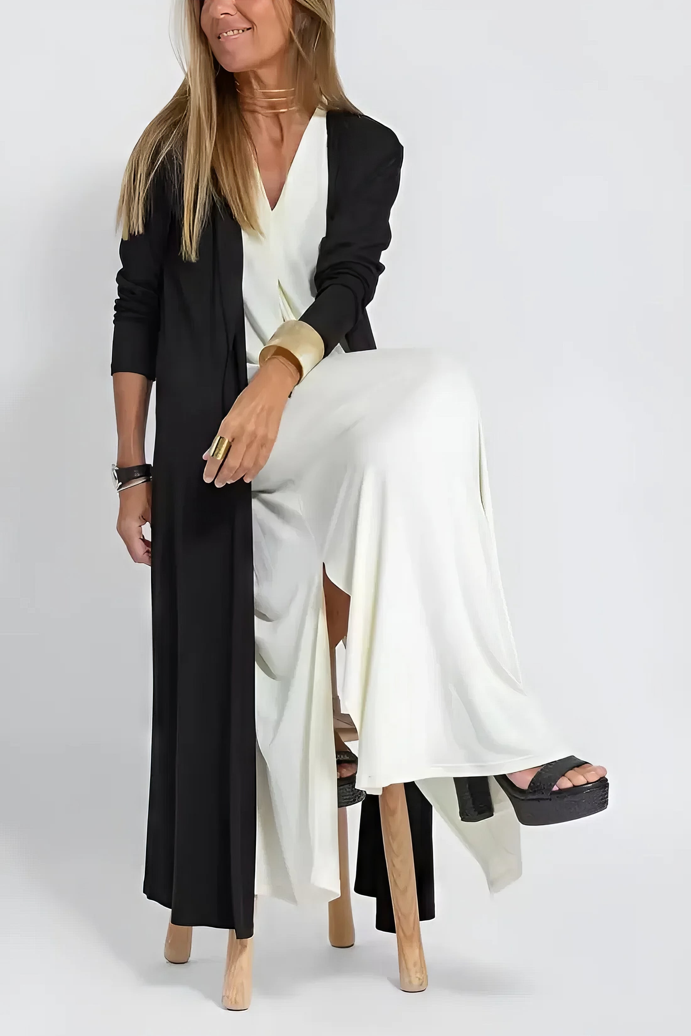 Madison™ | Elegant long dress + matching cardigan FREE GIFT