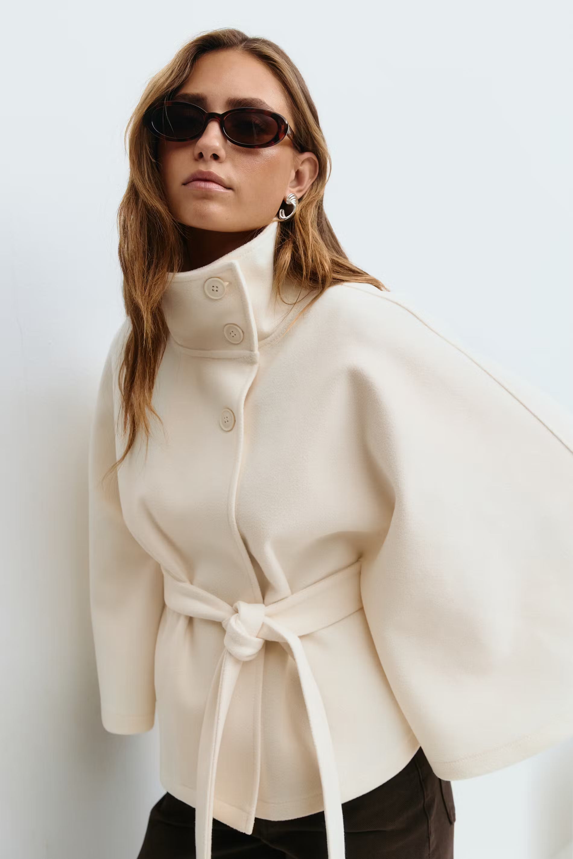 Madeleine™| Belt Cape Jacket