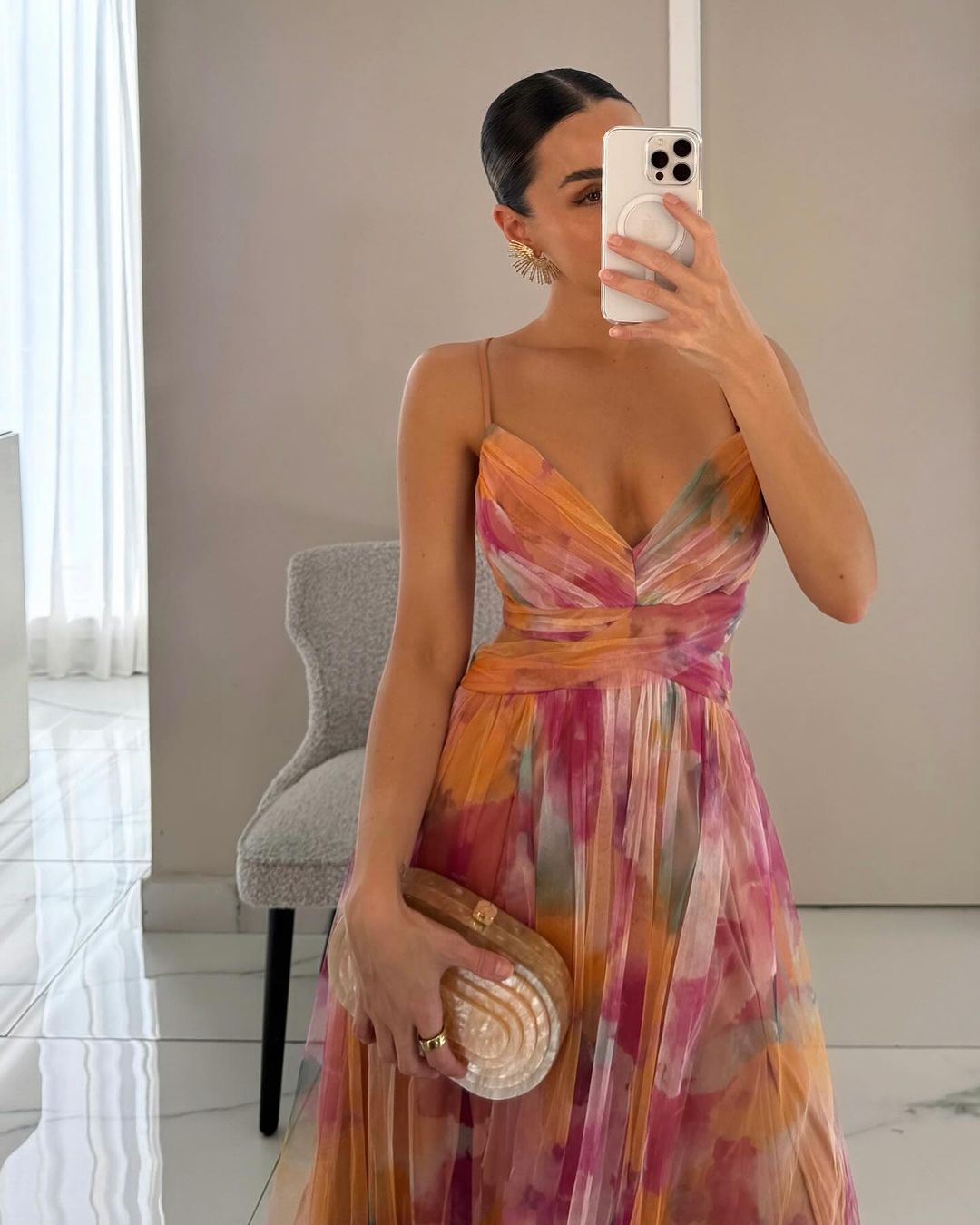 Vaëlia™  | Beautiful floral print maxi dress