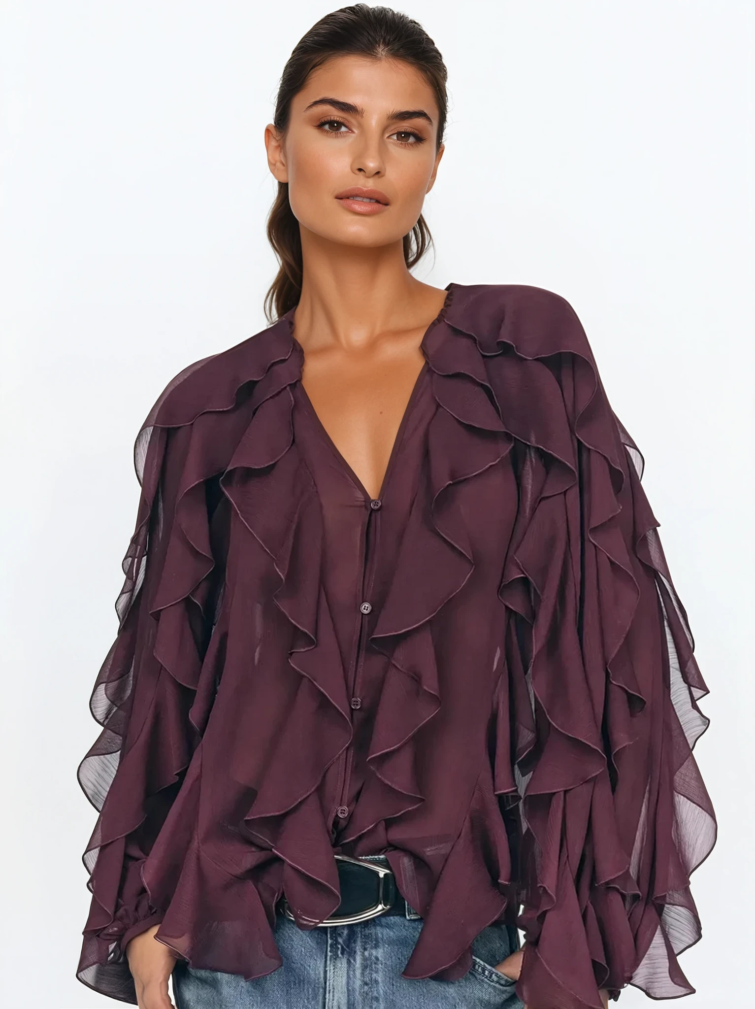 Emily™ | Ruffle Blouse