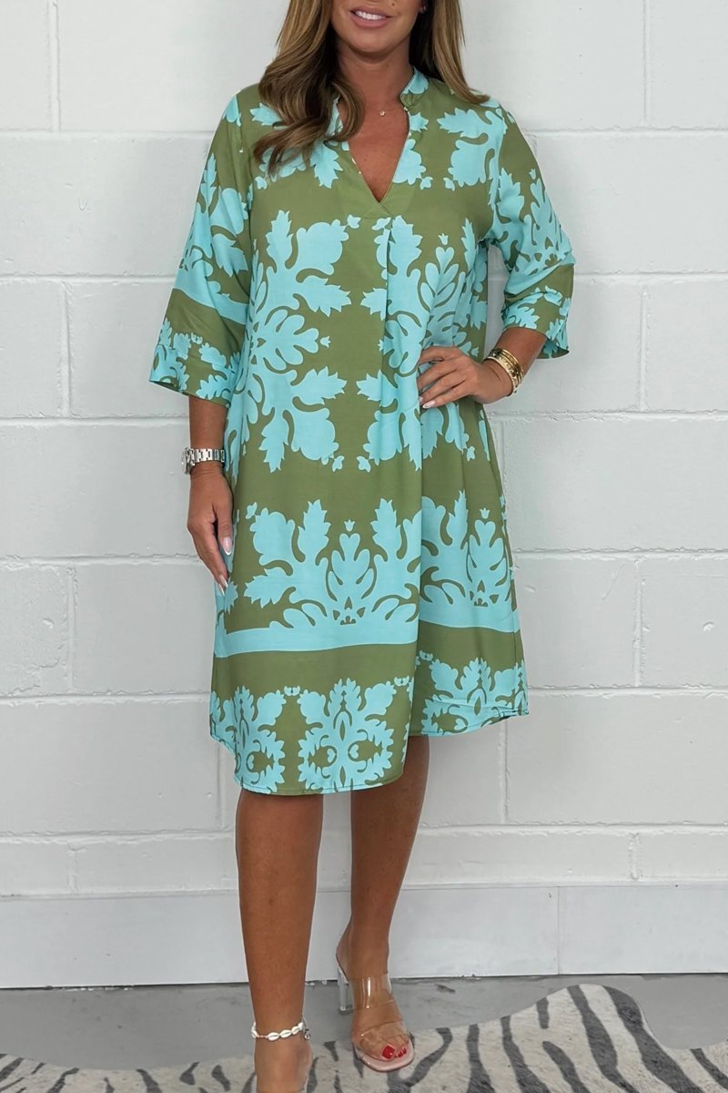 Céleste™ | Flowing dress with soft print